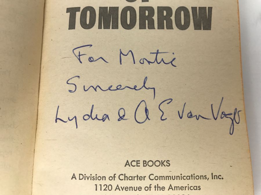 Signed Pair Of Paperback Books By A. E. Van Vogt [Photo 7]