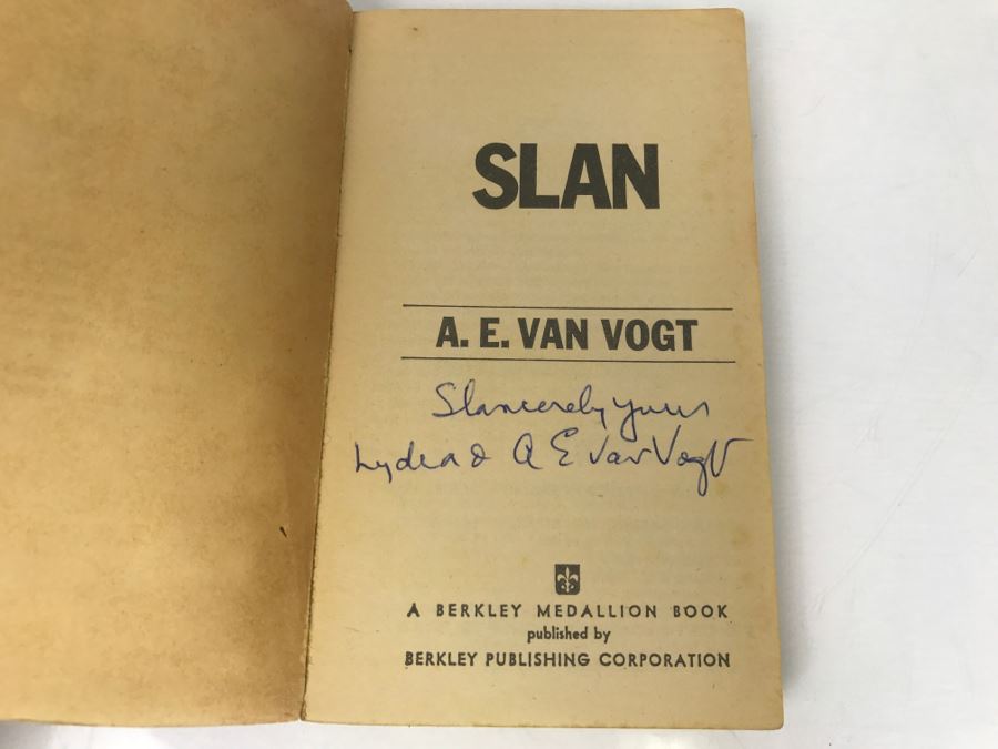 Signed Pair Of Paperback Books By A. E. Van Vogt [Photo 12]