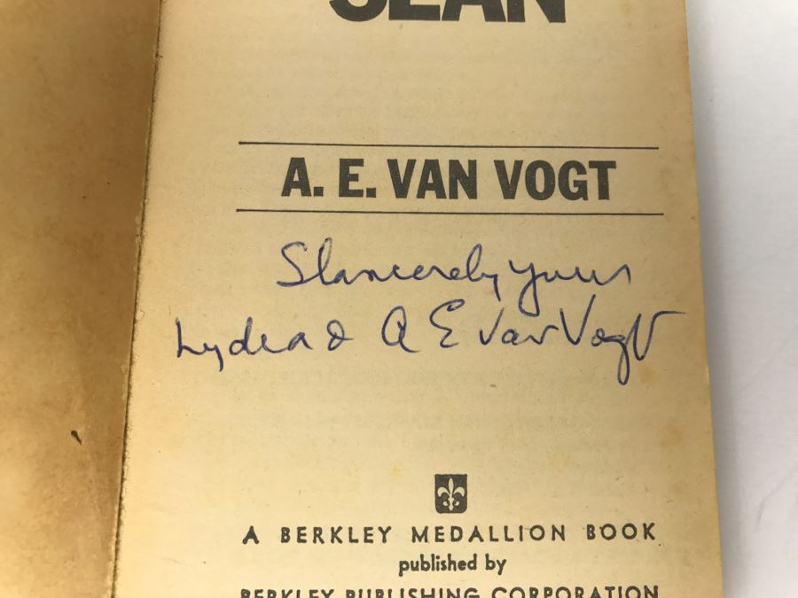 Signed Pair Of Paperback Books By A. E. Van Vogt [Photo 13]