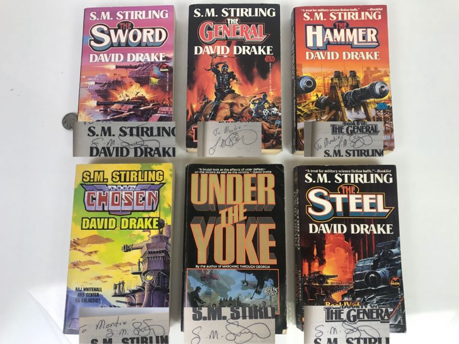 Signed Set Of (6) Paperback Books By S. M. Stirling