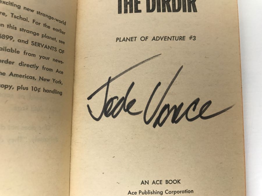 Signed Set Of (4) Paperback Books By Jack Vance [Photo 19]