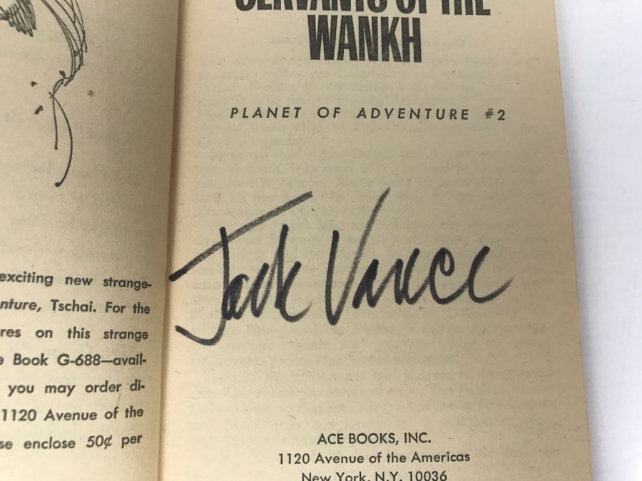Signed Set Of (4) Paperback Books By Jack Vance [Photo 13]