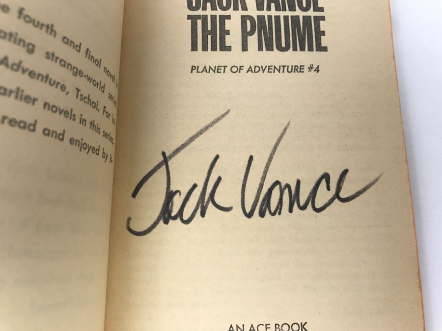 Signed Set Of (4) Paperback Books By Jack Vance [Photo 25]
