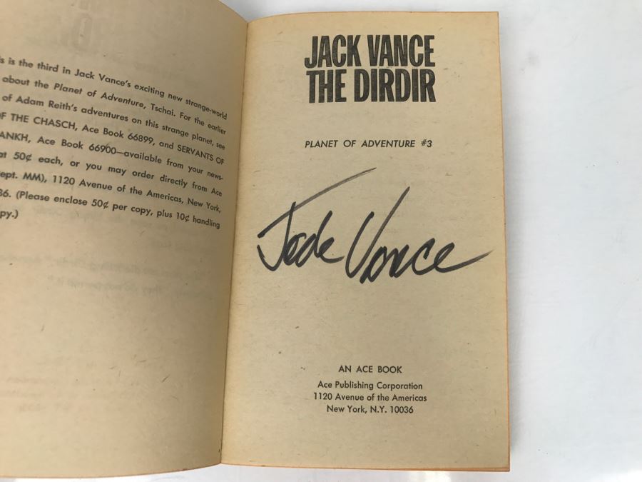 Signed Set Of (4) Paperback Books By Jack Vance [Photo 18]
