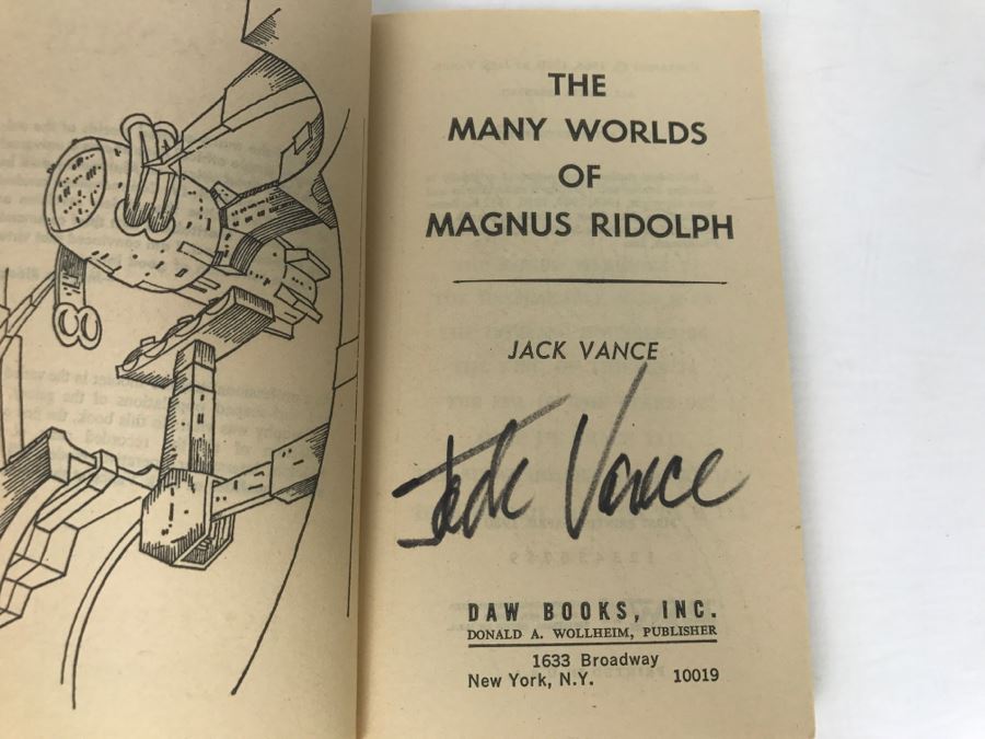  Signed Set Of (4) Paperback Books By Jack Vance [Photo 6]