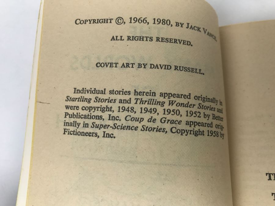  Signed Set Of (4) Paperback Books By Jack Vance [Photo 8]