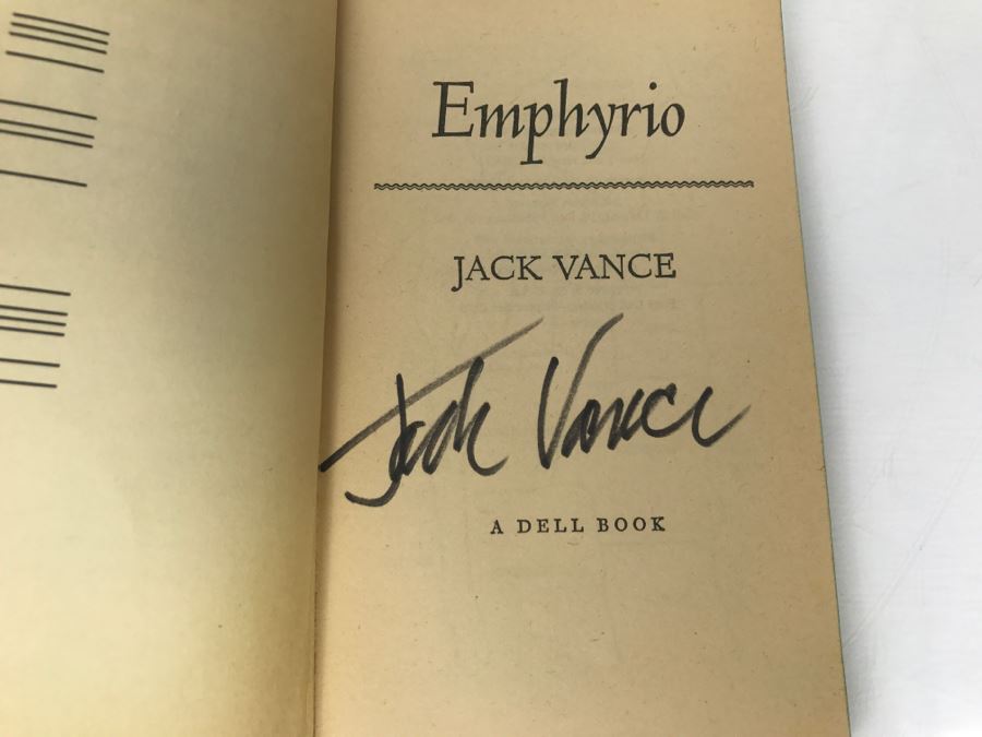  Signed Set Of (4) Paperback Books By Jack Vance [Photo 13]