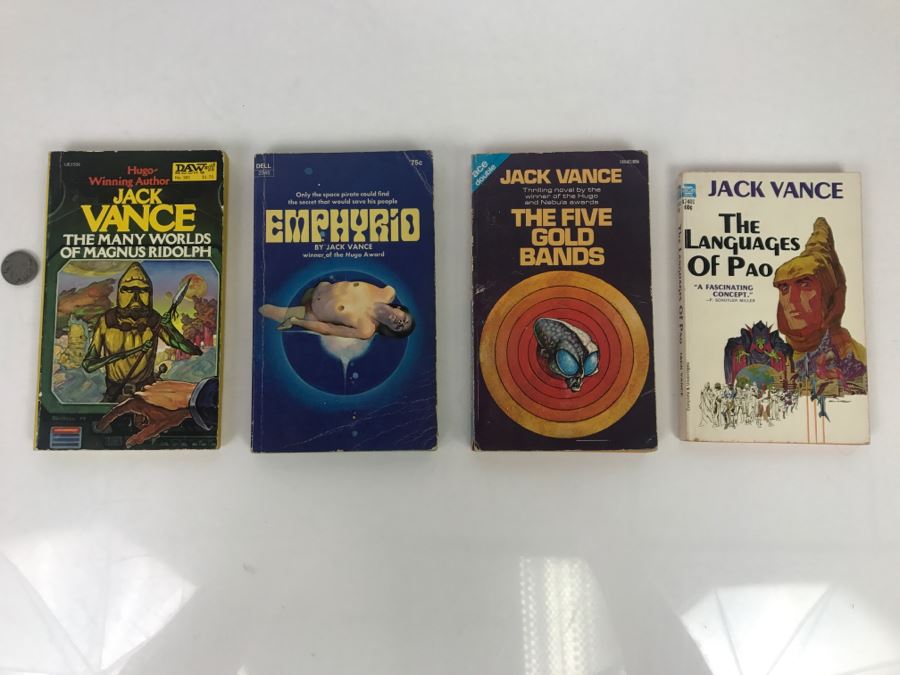  Signed Set Of (4) Paperback Books By Jack Vance [Photo 2]