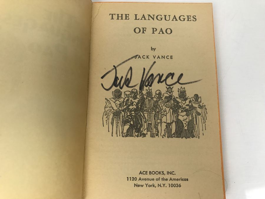  Signed Set Of (4) Paperback Books By Jack Vance [Photo 28]