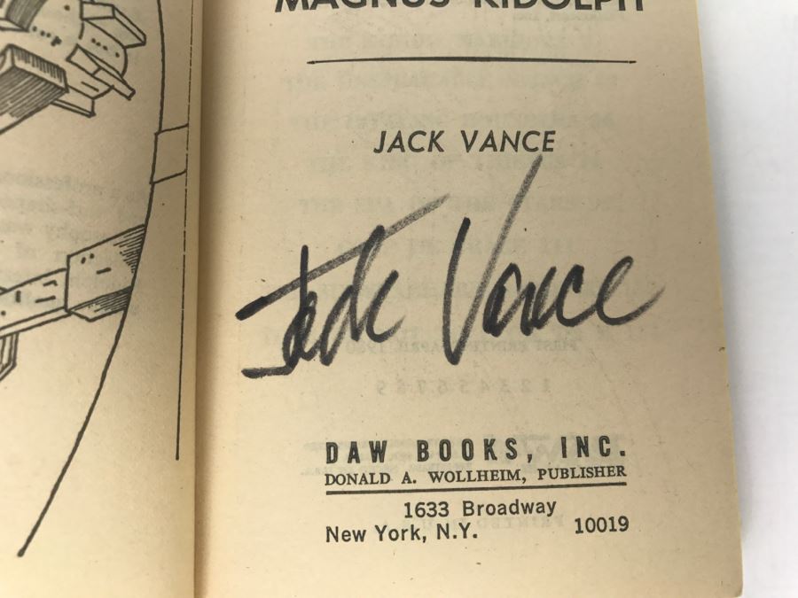  Signed Set Of (4) Paperback Books By Jack Vance [Photo 7]