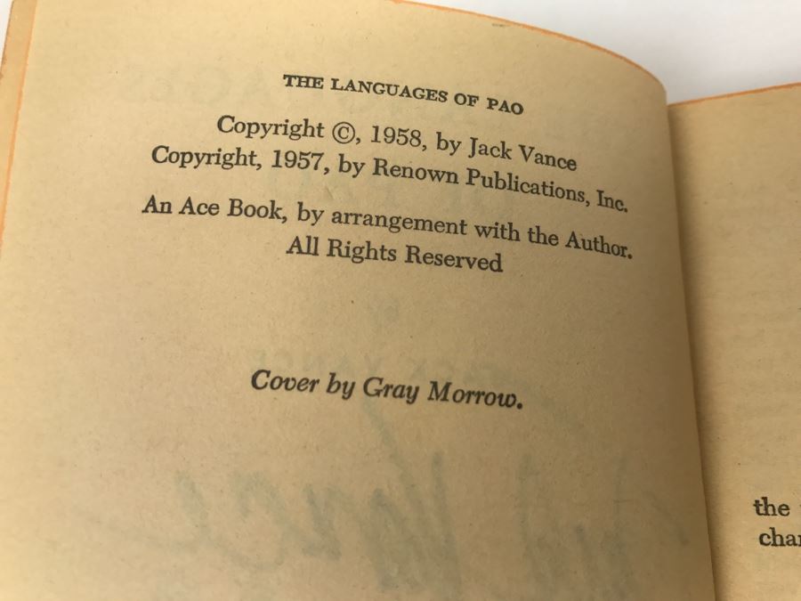  Signed Set Of (4) Paperback Books By Jack Vance [Photo 30]