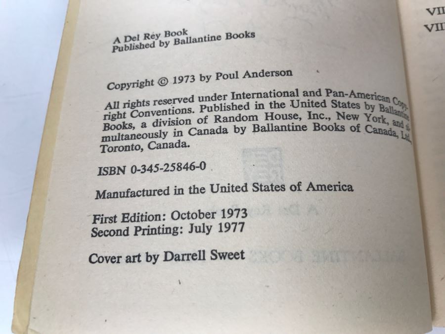 Signed Set Of (4) Paperback Books By Poul Anderson [Photo 22]