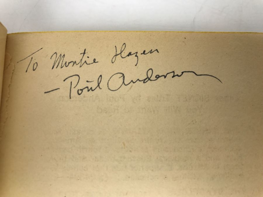 Signed Set Of (4) Paperback Books By Poul Anderson [Photo 14]
