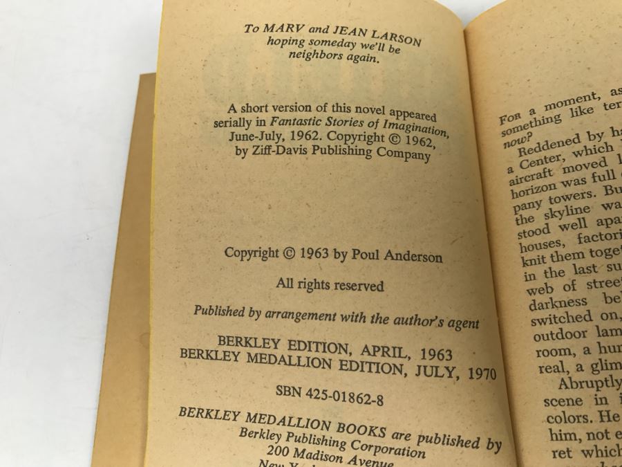 Signed Set Of (4) Paperback Books By Poul Anderson [Photo 28]