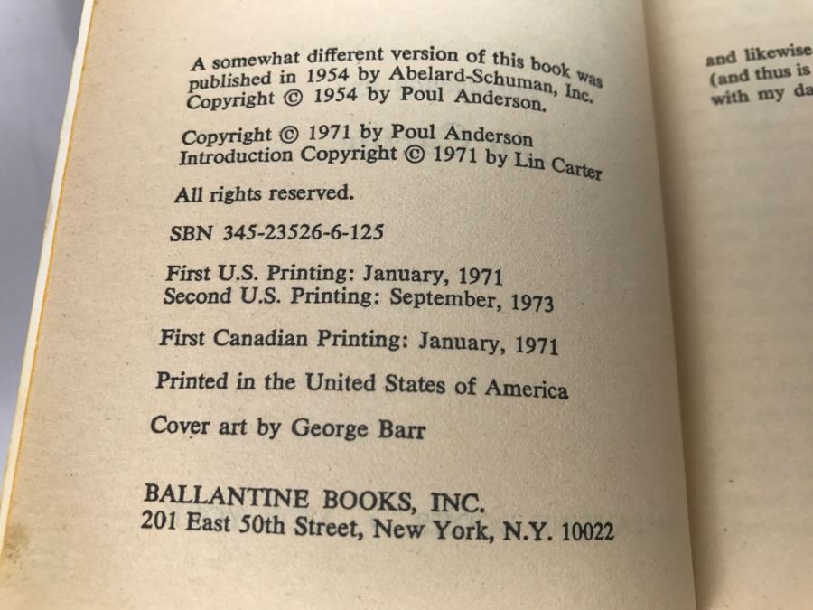 Signed Set Of (3) Paperback Books By Poul Anderson [Photo 13]