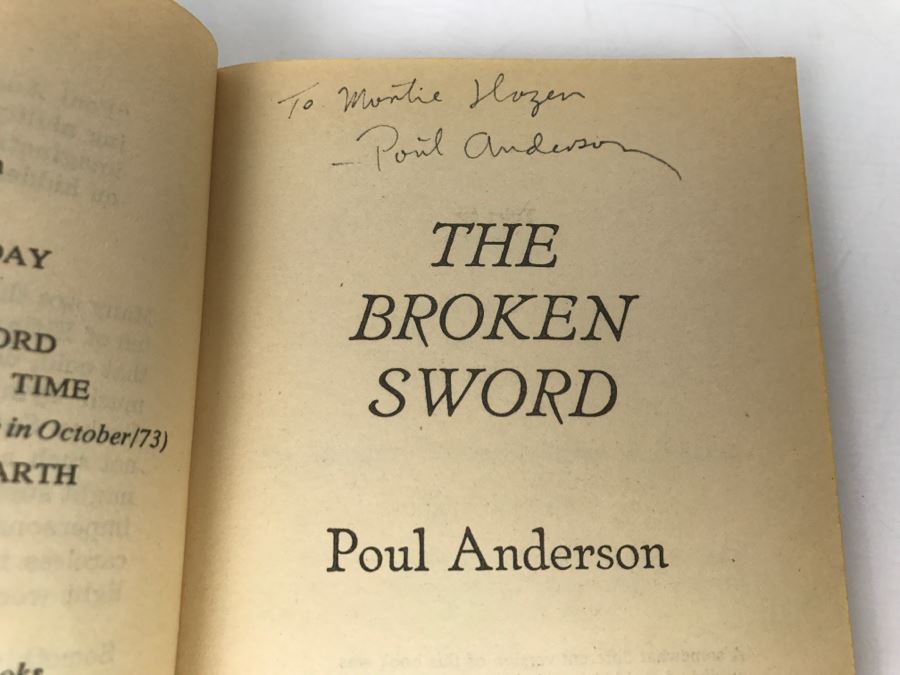 Signed Set Of (3) Paperback Books By Poul Anderson [Photo 12]