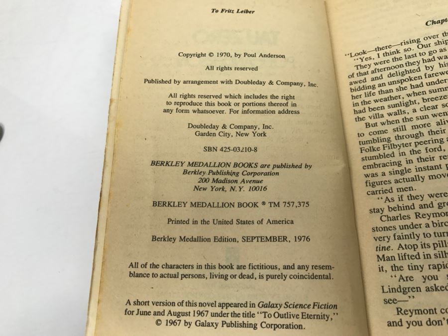 Signed Set Of (3) Paperback Books By Poul Anderson [Photo 8]