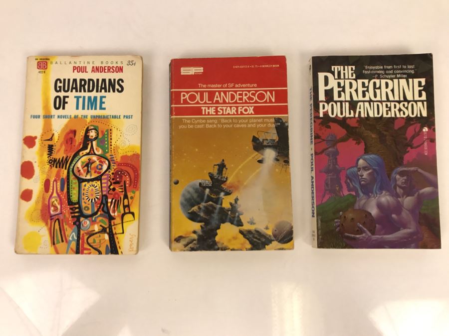 Signed Set Of (3) Paperback Books By Poul Anderson [Photo 2]