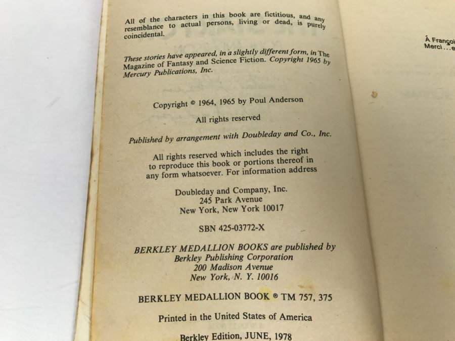 Signed Set Of (3) Paperback Books By Poul Anderson [Photo 24]