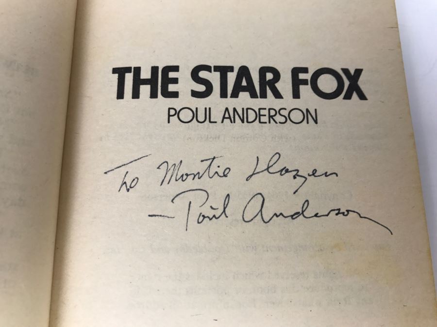 Signed Set Of (3) Paperback Books By Poul Anderson [Photo 14]
