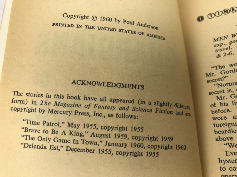 Signed Set Of (3) Paperback Books By Poul Anderson [Photo 9]