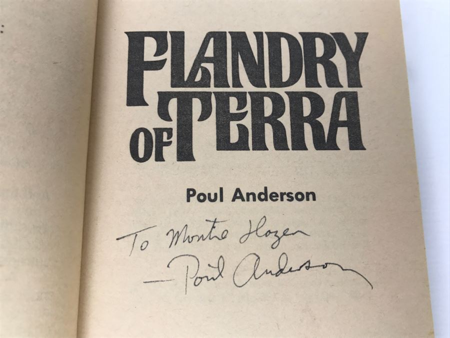 Signed Set Of (4) Paperback Books By Poul Anderson [Photo 8]