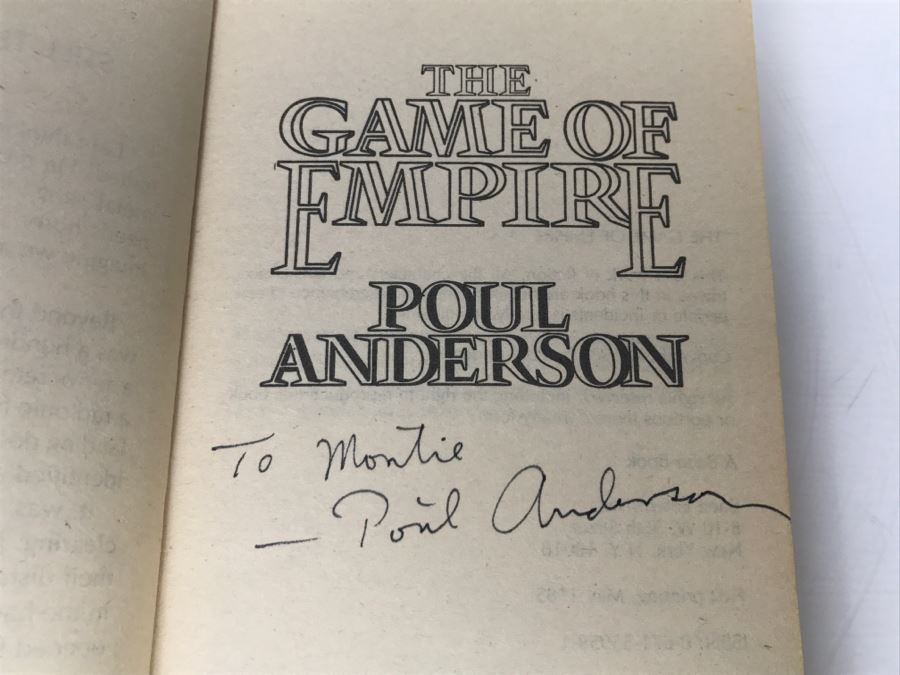 Signed Set Of (4) Paperback Books By Poul Anderson [Photo 20]