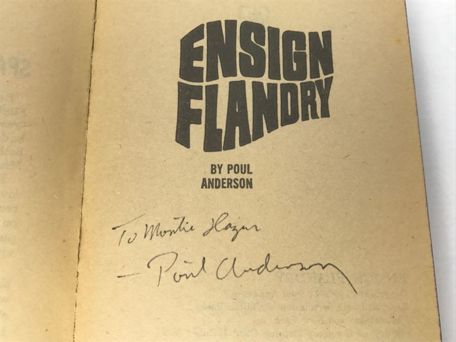 Signed Set Of (4) Paperback Books By Poul Anderson [Photo 2]