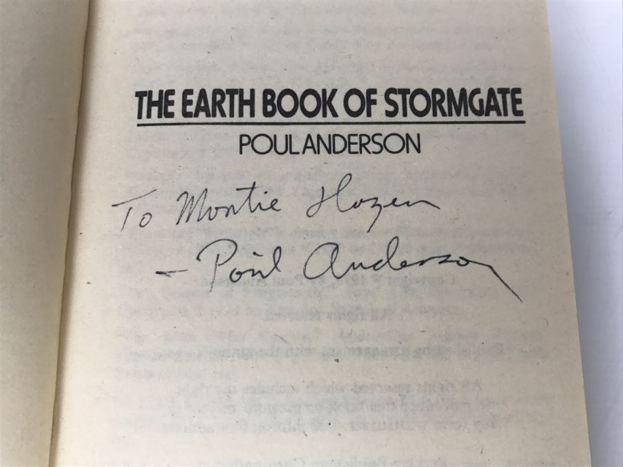 Signed Set Of (4) Paperback Books By Poul Anderson [Photo 14]