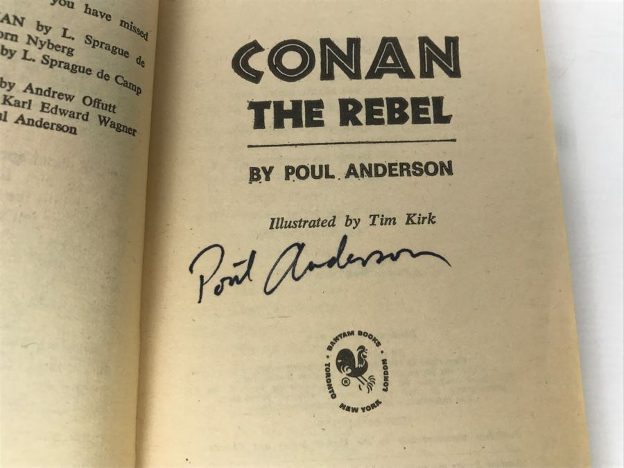 Signed Set Of (4) Paperback Books By Poul Anderson [Photo 7]