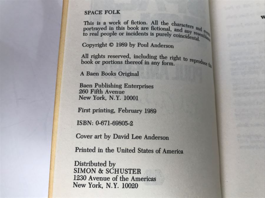 Signed Set Of (4) Paperback Books By Poul Anderson [Photo 26]