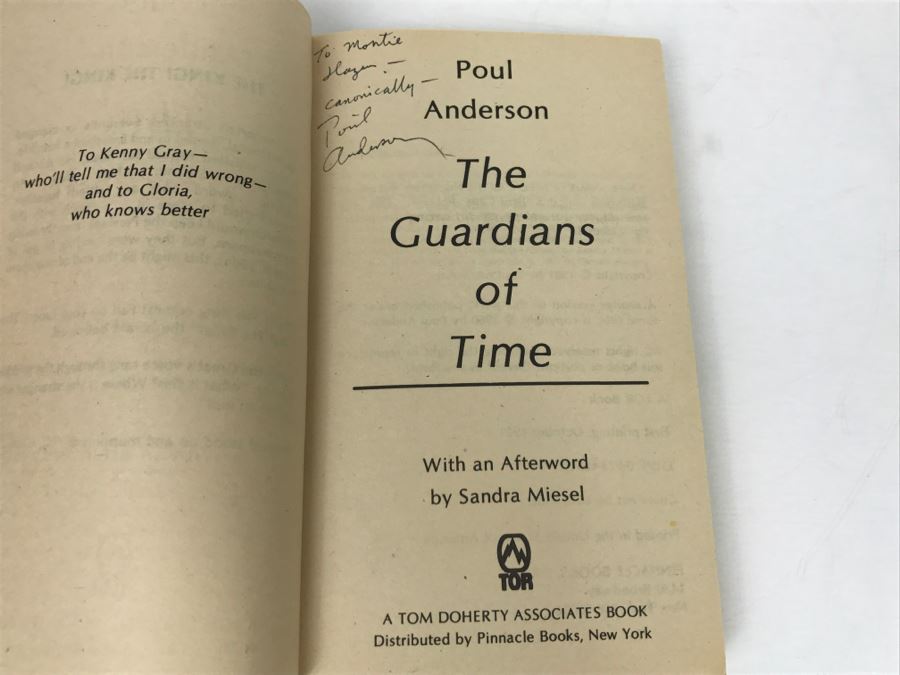 Signed Set Of (4) Paperback Books By Poul Anderson [Photo 12]
