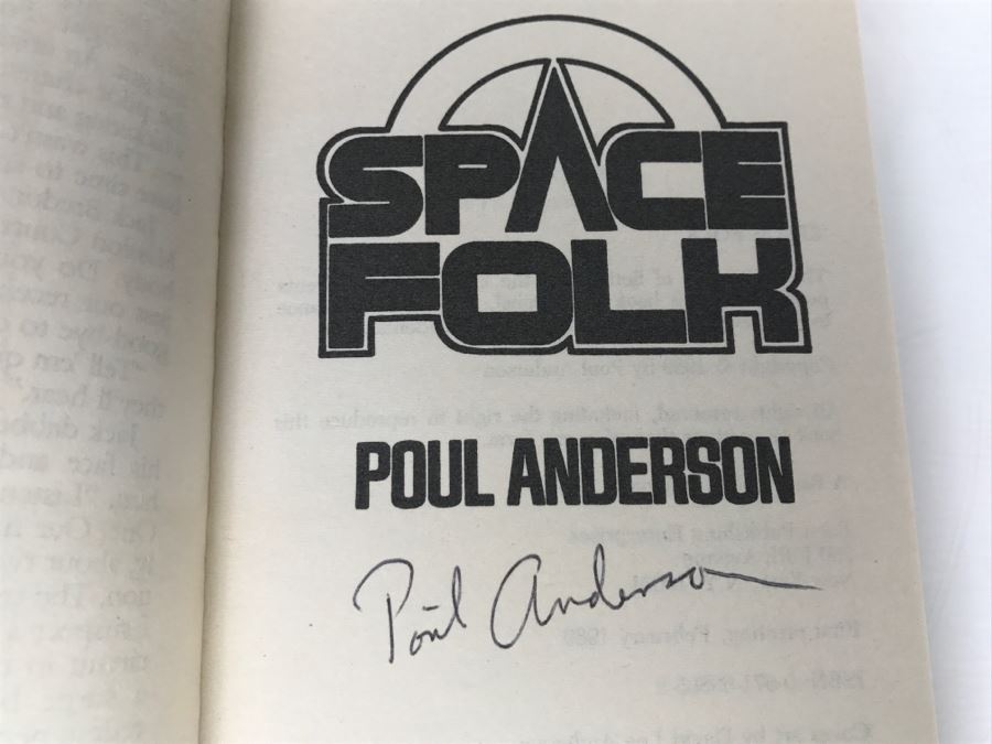 Signed Set Of (4) Paperback Books By Poul Anderson [Photo 25]