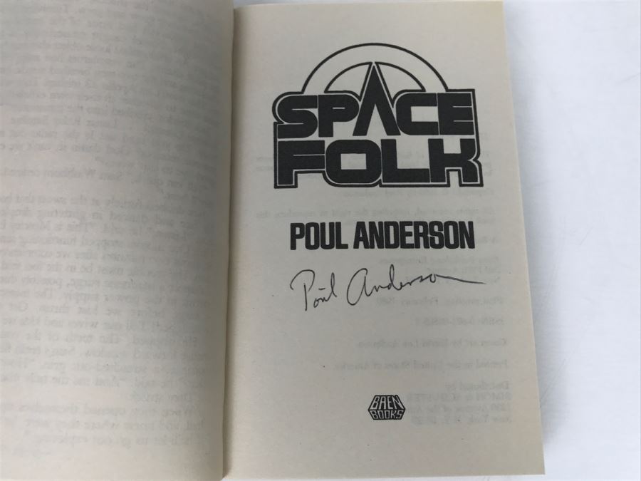 Signed Set Of (4) Paperback Books By Poul Anderson [Photo 24]