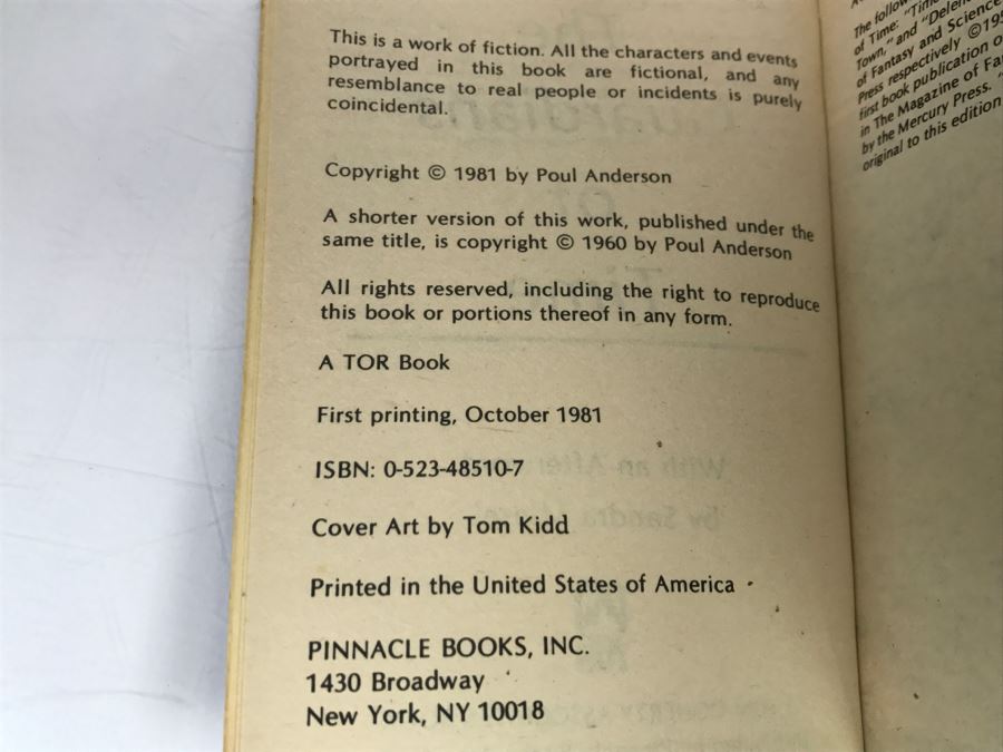 Signed Set Of (4) Paperback Books By Poul Anderson [Photo 14]