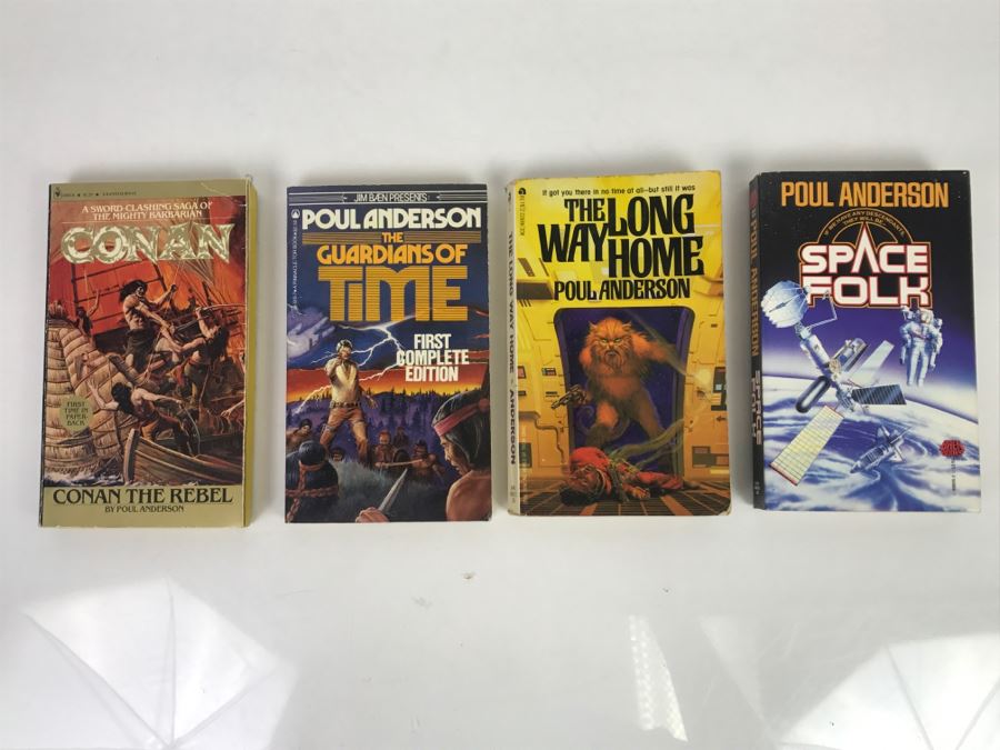 Signed Set Of (4) Paperback Books By Poul Anderson [Photo 2]