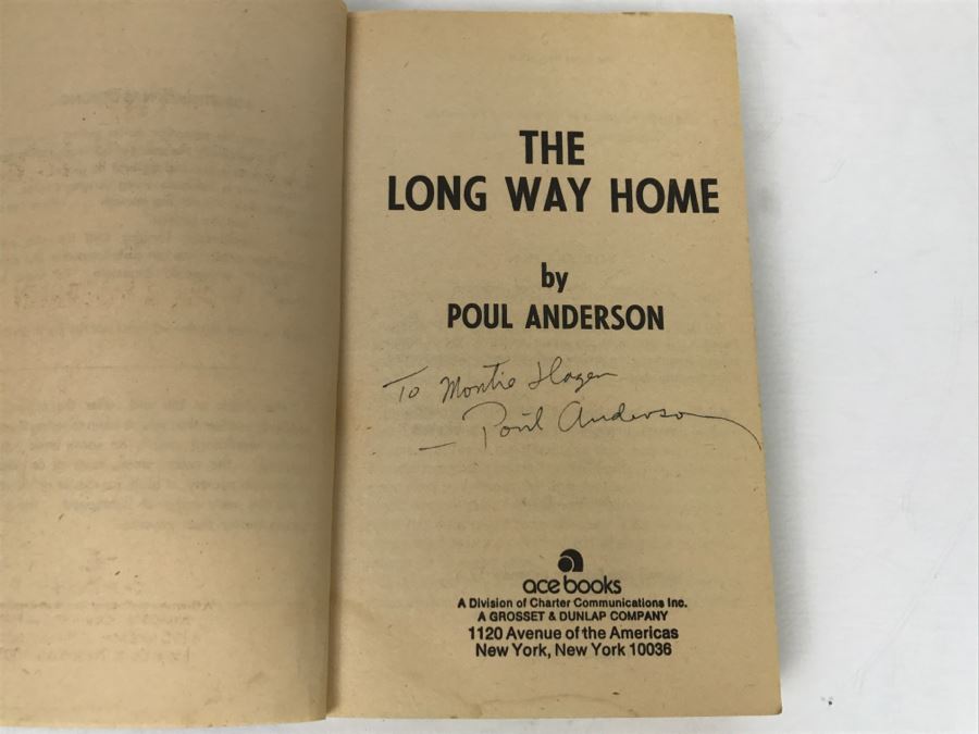 Signed Set Of (4) Paperback Books By Poul Anderson [Photo 18]