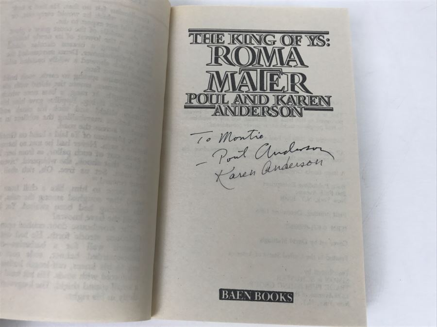 Signed Set Of (4) Paperback Books By Poul Anderson (Signed) And Karen Anderson (Signed) [Photo 12]