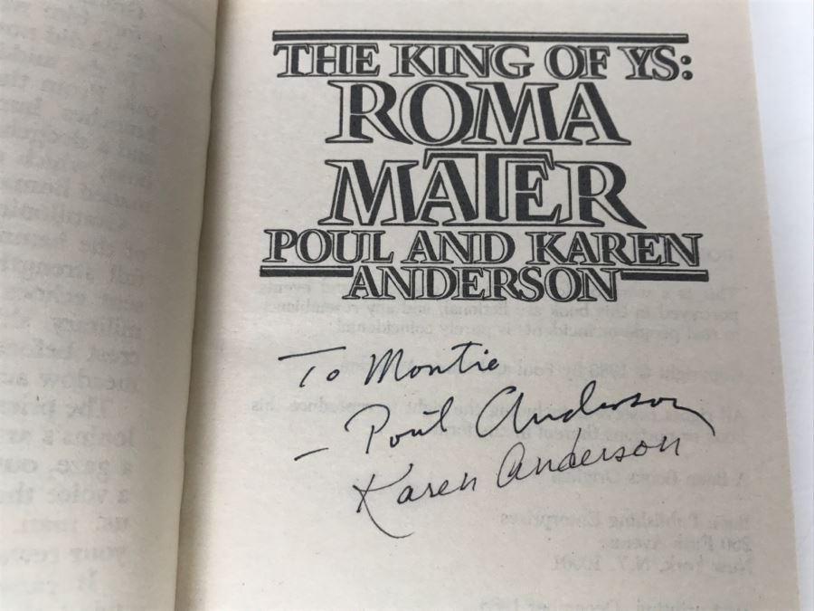 Signed Set Of (4) Paperback Books By Poul Anderson (Signed) And Karen Anderson (Signed) [Photo 13]