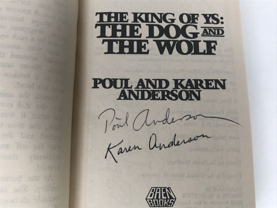 Signed Set Of (4) Paperback Books By Poul Anderson (Signed) And Karen Anderson (Signed) [Photo 7]