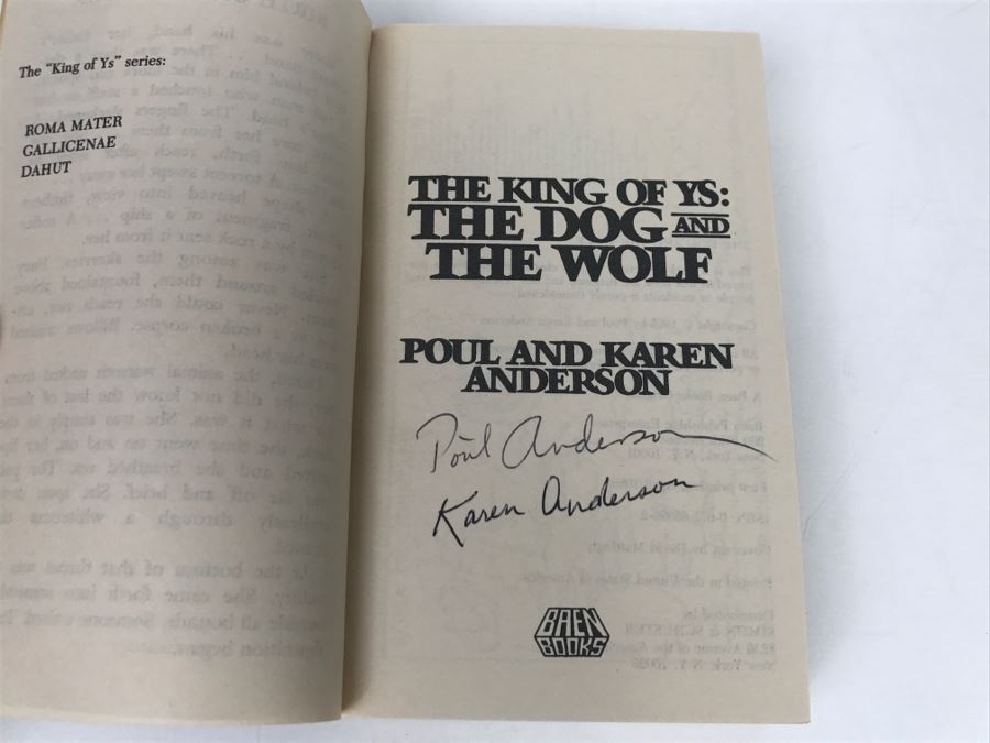 Signed Set Of (4) Paperback Books By Poul Anderson (Signed) And Karen Anderson (Signed) [Photo 6]