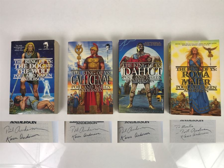 Signed Set Of (4) Paperback Books By Poul Anderson (Signed) And Karen Anderson (Signed) [Photo 1]