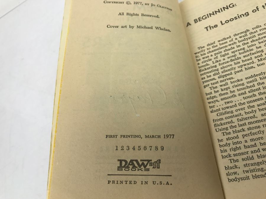 Signed Set Of (3) Paperback Books By Jo Clayton [Photo 15]