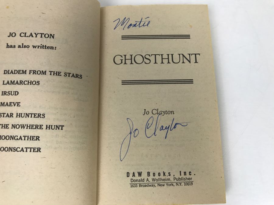 Signed Set Of (3) Paperback Books By Jo Clayton [Photo 20]