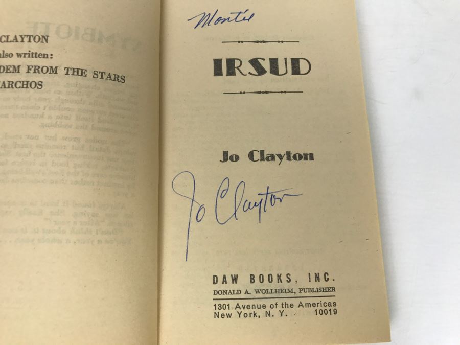 Signed Set Of (3) Paperback Books By Jo Clayton [Photo 6]
