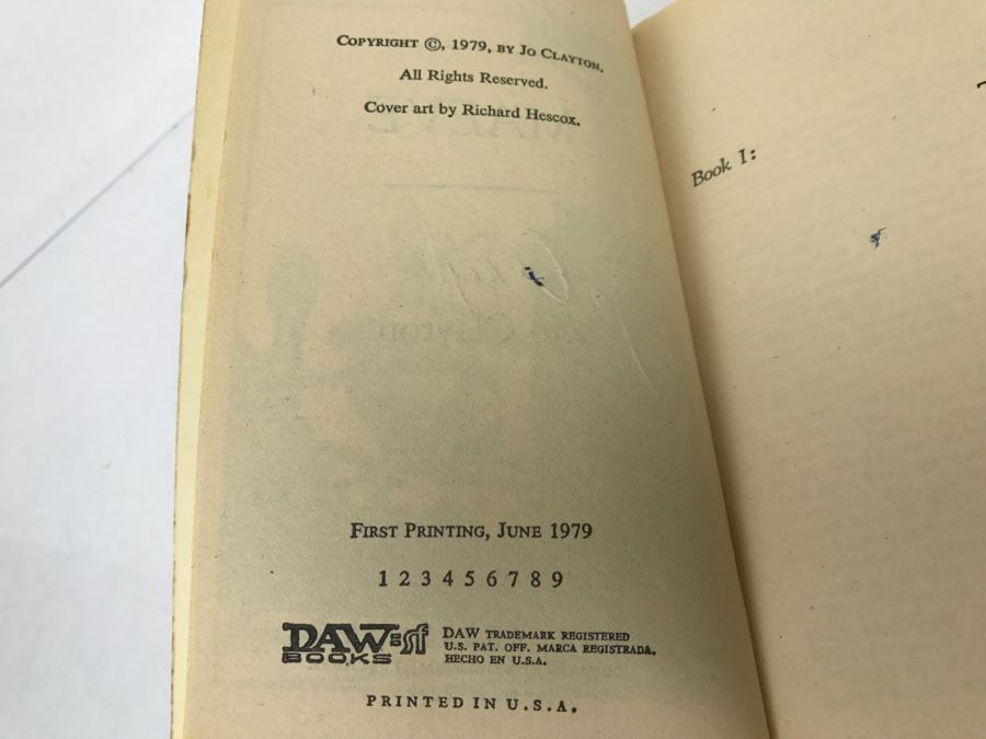 Signed Set Of (2) Paperback Books By Jo Clayton [Photo 14]