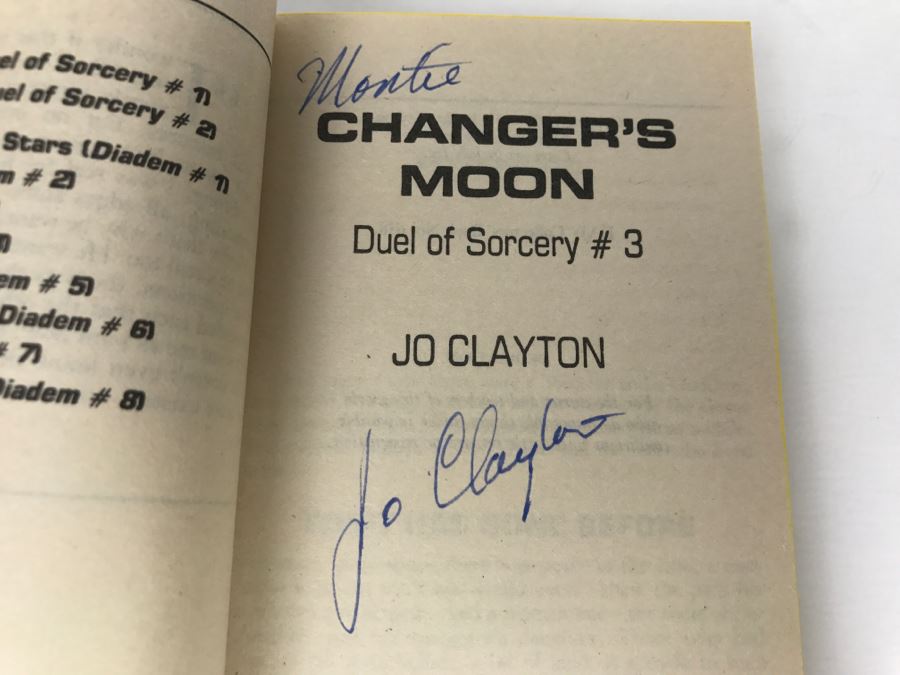 Signed Set Of (3) Paperback Books By Jo Clayton [Photo 13]