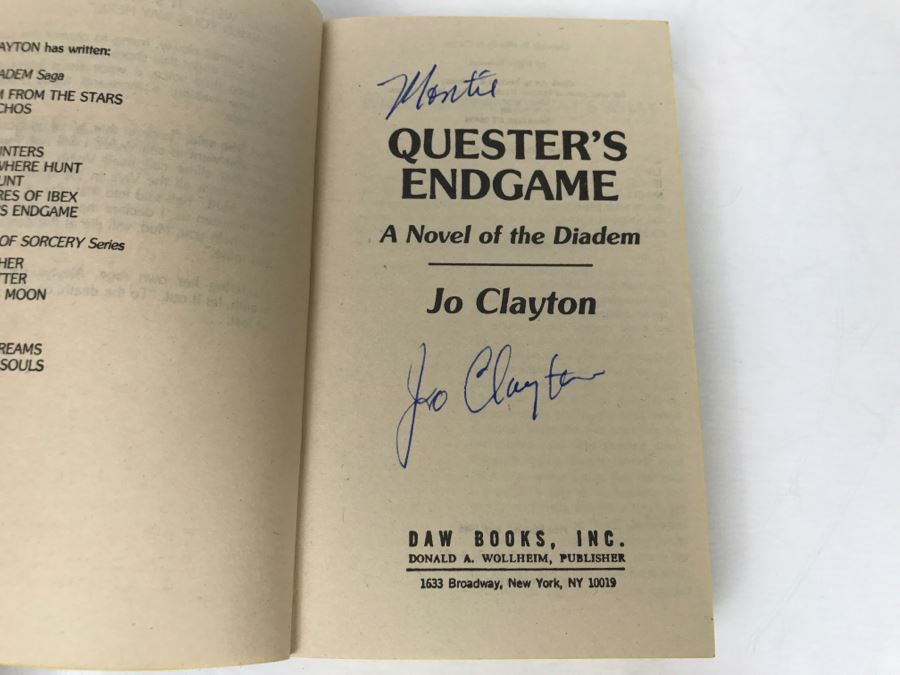 Signed Set Of (3) Paperback Books By Jo Clayton [Photo 20]