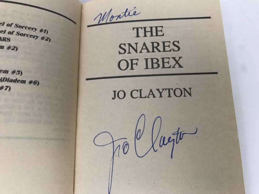 Signed Set Of (3) Paperback Books By Jo Clayton [Photo 7]