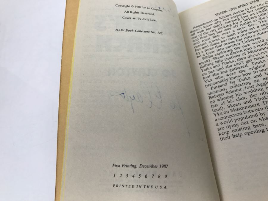 Signed Set Of (3) Paperback Books By Jo Clayton [Photo 8]